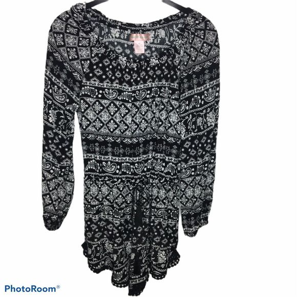 Band Of Gypsies Boho Elastic Waist Romper‎ Size XS - Picture 1 of 4